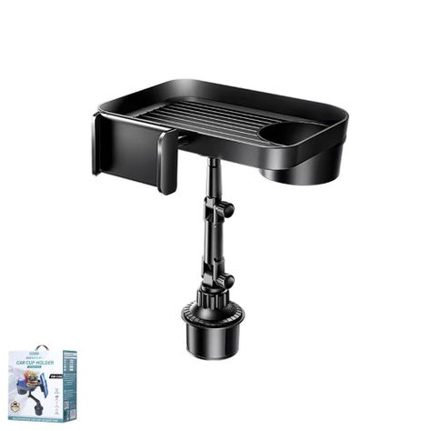 SOPORTE PARA AUTO PORTAVASOS Y TELEFONO NEGRO REMAX RM-C48-1