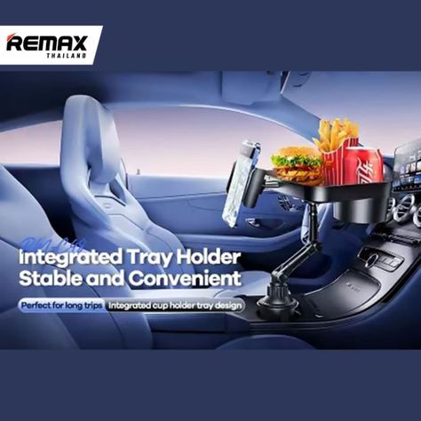 SOPORTE PARA AUTO PORTAVASOS Y TELEFONO NEGRO REMAX RM-C48-2