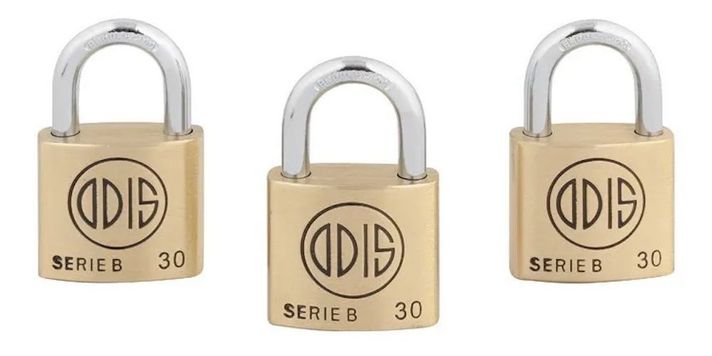 Candado Odis B30 X3 30mm Llaves Iguales - Serie B-2