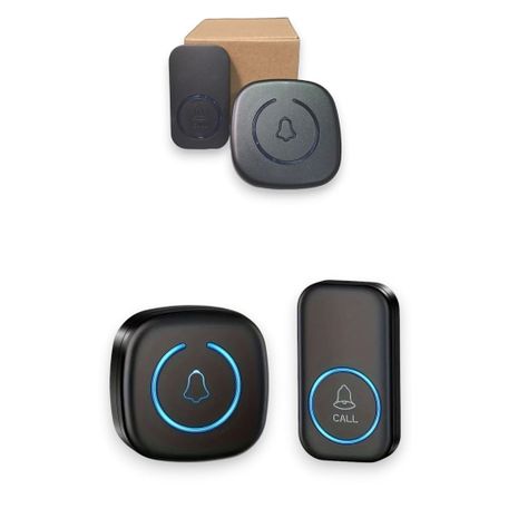 Timbre Inalámbrico Slim: Estilo Minimalista para Puertas-3