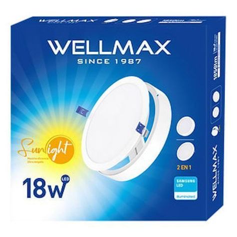 PLAFON MIXTO REDON SUNLIGHT WELLMAX 18W-0