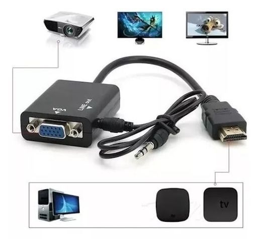 Adaptador HDMI Macho a VGA Hembra - Fácil Conexión-3
