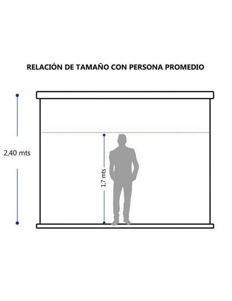 Telon Mural 2.40mx2.40m 1:1 para proyector Epson L200sw-3