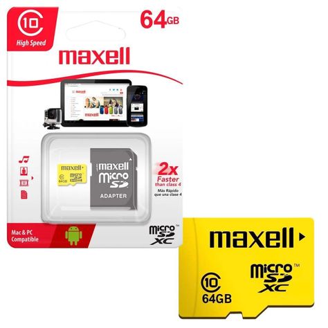 MICROSD 64GB MAXELL CLASS 10-1
