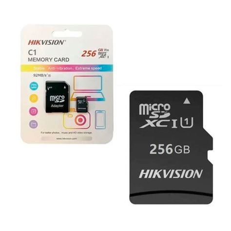 Memoria Micro Sd 256gb Hikvision Shdc Clase 10 + Adaptador-0