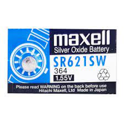PILAS SILVER OXIDO MAXELL SR621SW-0