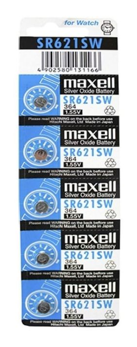 PILAS SILVER OXIDO MAXELL SR621SW-1