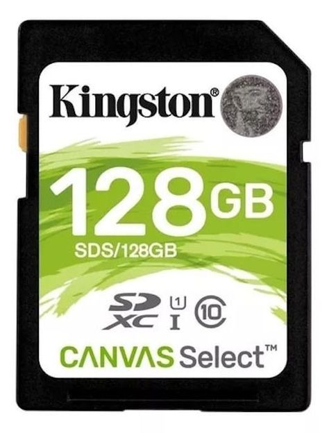 MEMORIA SD KINGSTON SDS2/128GB-128GB CANVAS SELECT 100MB/S-0