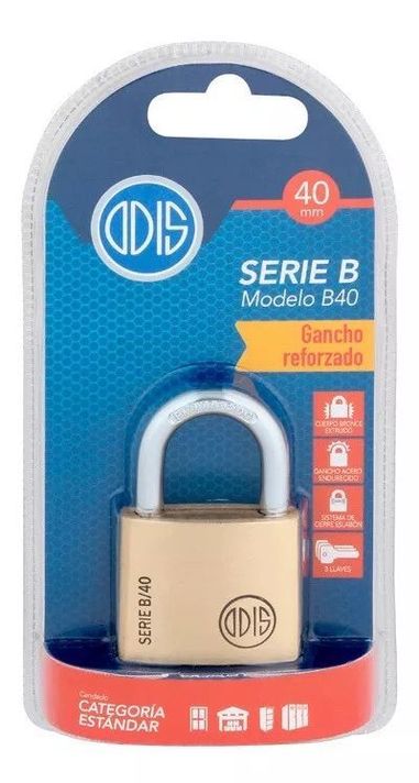 PACK X 2 Candado Odis B40 40mm - Serie B-2