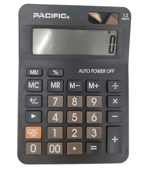 CALCULADORA DE SOBREMESA NEGRA PAC01155-0