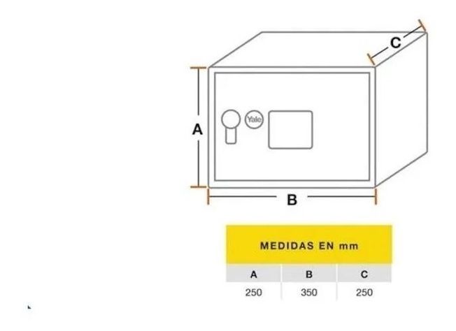 Caja De Seguridad Yale Home 16,3 Lts.-7