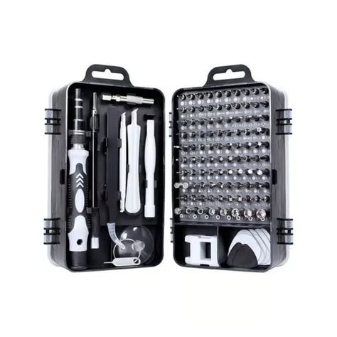 Juego Kit Set Destornilladores Precision Magnéticos 115 En 1 Telefono-3