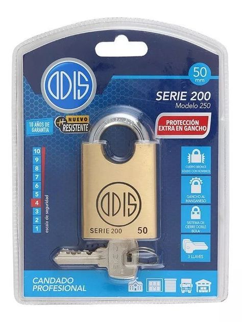 Candado Odis 250 50mmm - Línea 200-4
