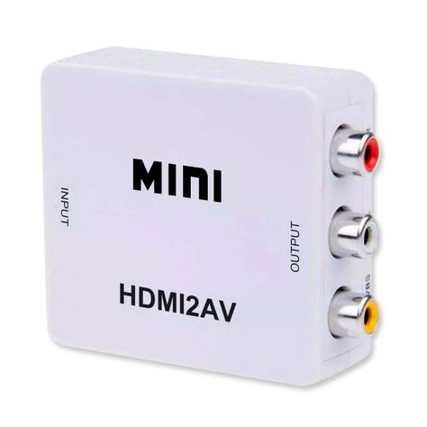 Adaptador HDMI a RCA: Convierte HDMI a 3 Salidas AV-4