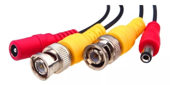 Cable De 15 Mt Para Cámaras Cctv Bnc + Conexión De-0