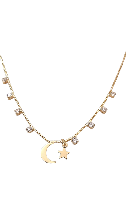 COLLAR CASCADA LUNA ESTRELLA-0