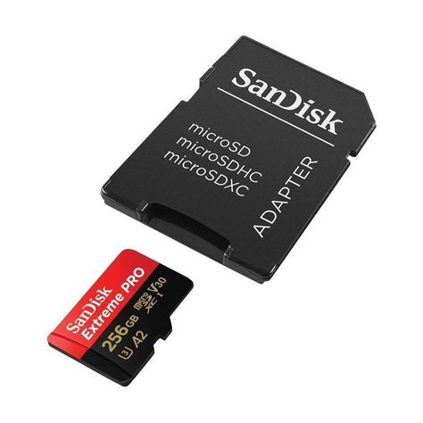 Tarjeta de Memoria Micro Sd Sandisk Extreme PRO 256gb + Adaptador-1