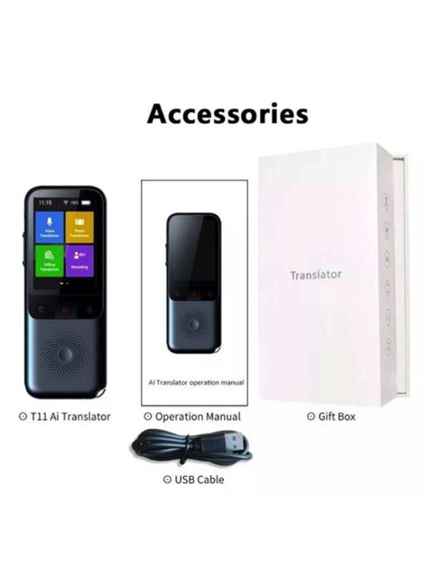 Traductor de Voz Instantáneo Portátil T11, 138 Idiomas-2
