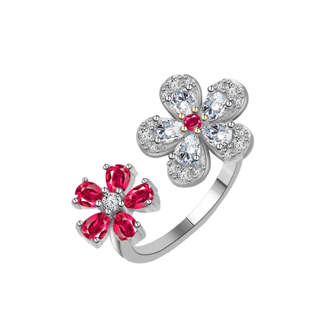 Anillo Exclusivo Alta Calidad Con Cristales Y Oro Adaptable-0