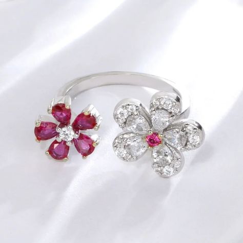 Anillo Exclusivo Alta Calidad Con Cristales Y Oro Adaptable-2