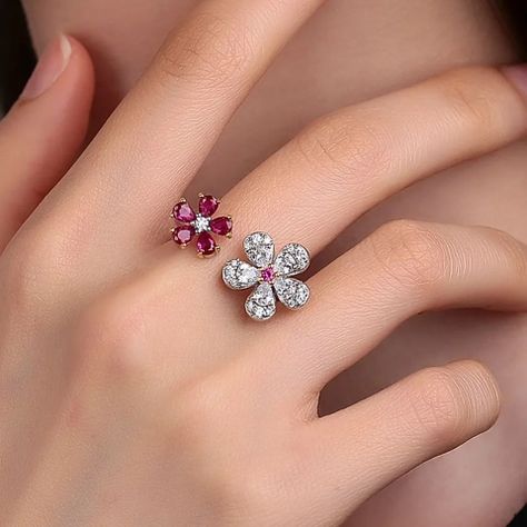 Anillo Exclusivo Alta Calidad Con Cristales Y Oro Adaptable-3