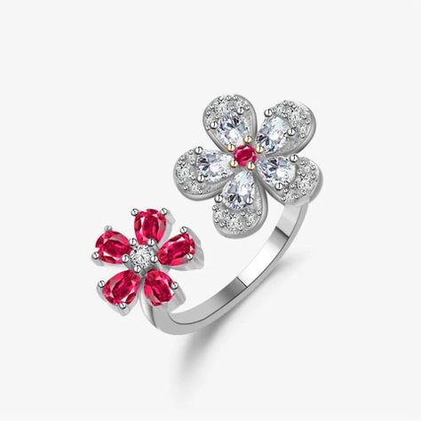 Anillo Exclusivo Alta Calidad Con Cristales Y Oro Adaptable-5