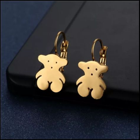Joyas Aros Oso Baño Oro 18kt Colgantes exclusivos -1