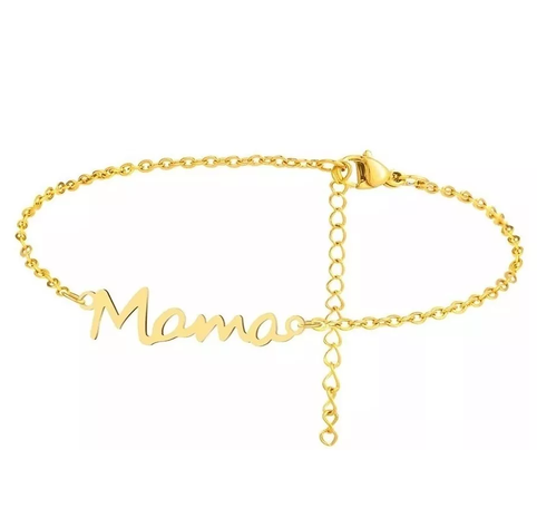 Pulsera exclusiva Mamá baño Oro 18kt - día de la madre LUXURYJOYAS-1