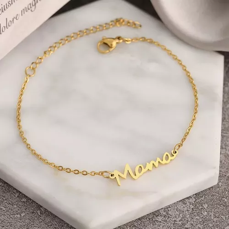 Pulsera exclusiva Mamá baño Oro 18kt - día de la madre LUXURYJOYAS-2