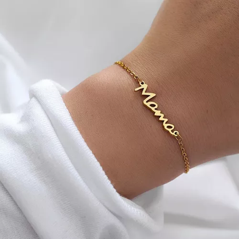 Pulsera exclusiva Mamá baño Oro 18kt - día de la madre LUXURYJOYAS-3