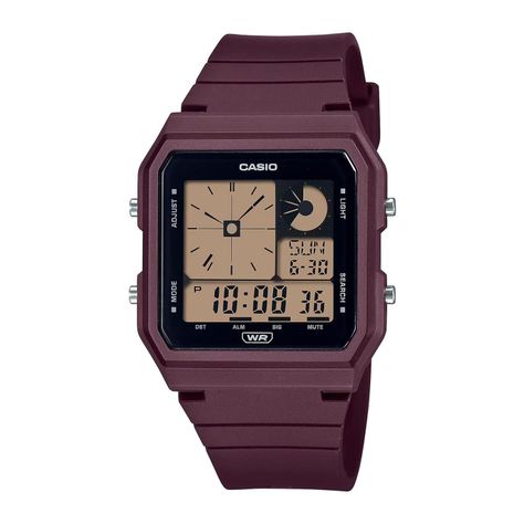 Reloj CASIO LF-20W-5ADF Resina Unisex Guinda-0
