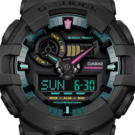 Reloj G-SHOCK GA-700MF-1ADR Resina Hombre Negro-2