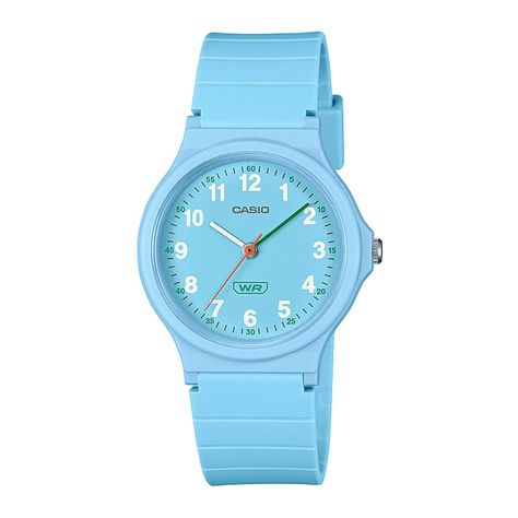 Reloj CASIO LQ-24B-2BDF Resina Mujer Celeste-0