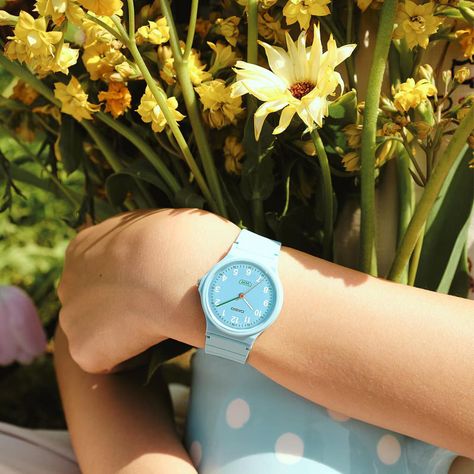 Reloj CASIO LQ-24B-2BDF Resina Mujer Celeste-2