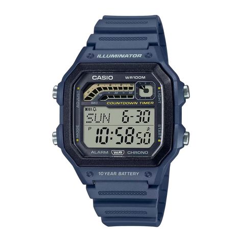 Reloj CASIO WS-1600H-2AVDF Resina Hombre Azul-0