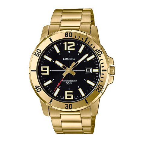 Reloj CASIO MTP-VD01G-1BVUDF Acero Hombre Dorado-0