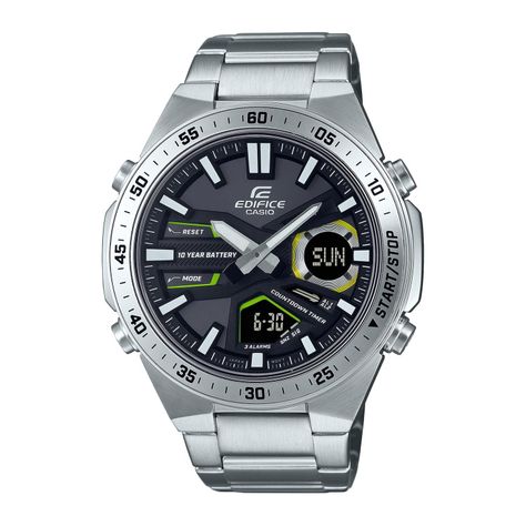Reloj EDIFICE EFV-C110D-1A3VDF Acero Hombre Plateado-0