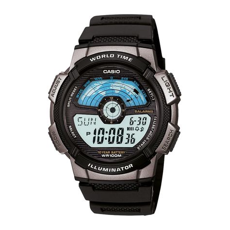 Reloj CASIO AE-1100W-1AVDF Resina Juvenil Gris-0