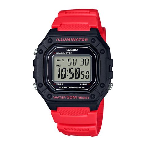 Reloj CASIO W-218H-4BVDF Resina Hombre Negro-0