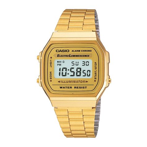 Reloj CASIO A168WG-9WDF Resina Mujer Dorado-0