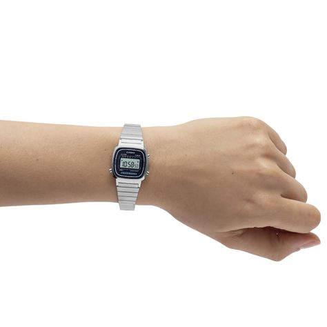 Reloj CASIO LA670WA-2DF Resina/Cromado Mujer Plateado-3