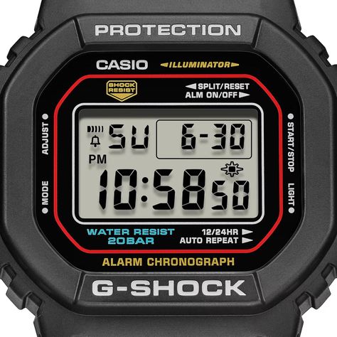 Reloj G-SHOCK DW-5600RL-1DR Resina Hombre Negro-2