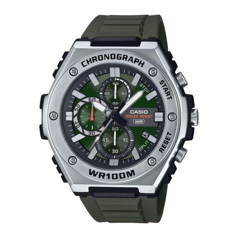Reloj CASIO MWA-300H-3AVDF Resina/Acero Juvenil Plateado-0
