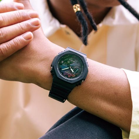 Reloj G-SHOCK GA-2100RW-1ADR Resina Hombre Negro-2