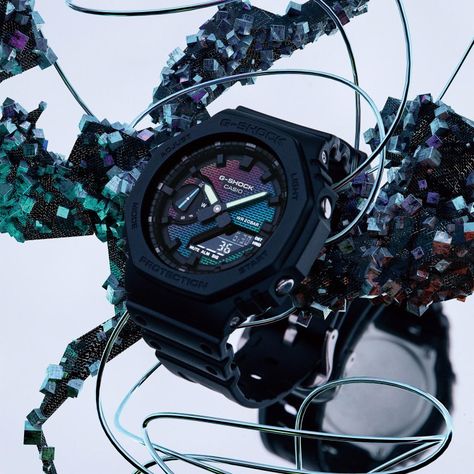 Reloj G-SHOCK GA-2100RW-1ADR Resina Hombre Negro-3