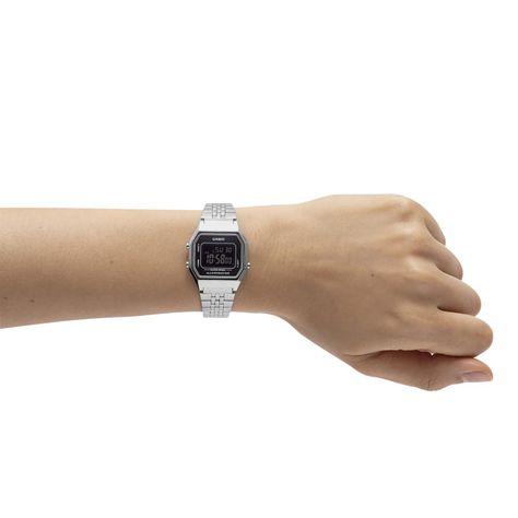 Reloj CASIO LA680WA-1BDF Resina/Cromado Mujer Plateado-3