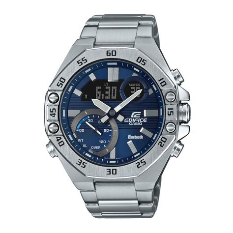 Reloj EDIFICE ECB-10D-2ADF Acero Hombre Plateado-0