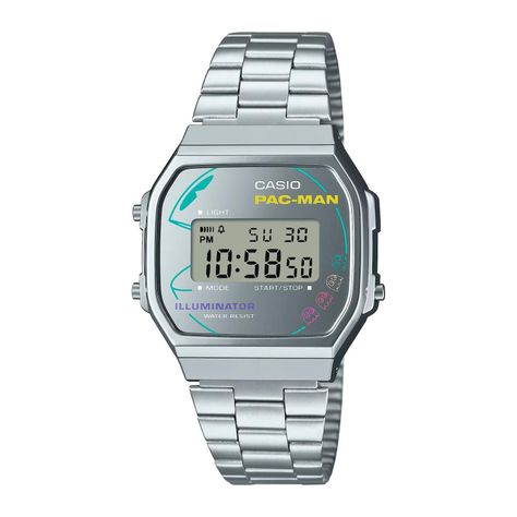 Reloj CASIO A168WEPC-7ADR Resina/Cromado Unisex Plateado-0