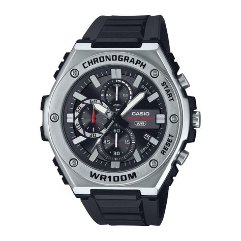 Reloj CASIO MWA-300H-1AVDF Resina/Acero Juvenil Plateado-0