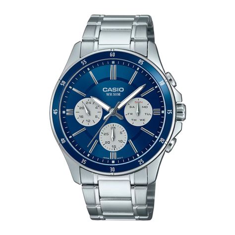 Reloj CASIO MTP-1374D-2A3VDF Acero Hombre Plateado-0